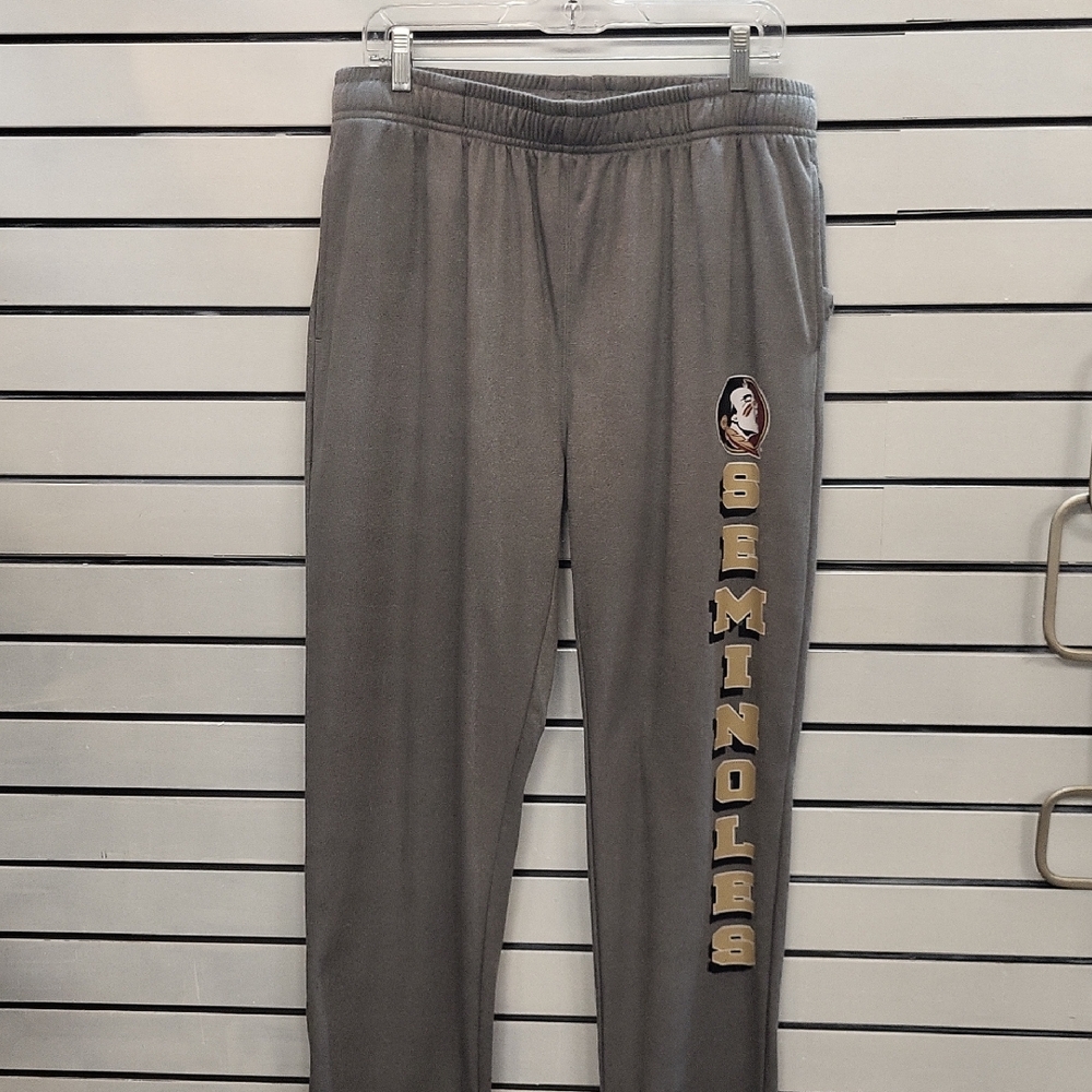 MEN'S Gray Seminoles Sweatpants, Size L